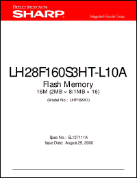 Click here to download LH28F160S3HT-L10A Datasheet