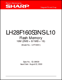 Click here to download LH28F160S3NS-L10 Datasheet