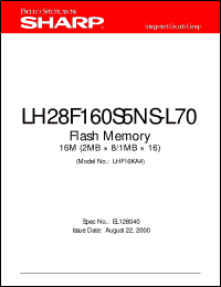 Click here to download LH28F160S5NS-L70 Datasheet
