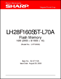 Click here to download LH28F160S5T-L70 Datasheet
