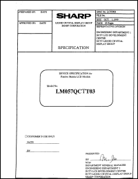 Click here to download LM057QCTT03 Datasheet