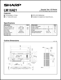 Click here to download LM16A21 Datasheet