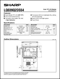 Click here to download LQ039Q2DS54 Datasheet