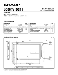 Click here to download LQ064V1DS11 Datasheet