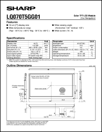 Click here to download LQ070T5GG01 Datasheet