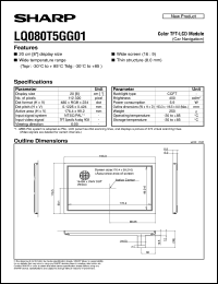 Click here to download LQ080T5GG01 Datasheet