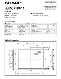 Click here to download LQ150X1DG11 Datasheet