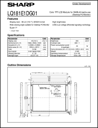 Click here to download LQ181E1DG01 Datasheet