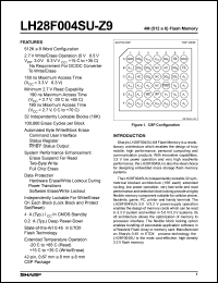 Click here to download LH28F004SUB-Z9 Datasheet