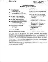 Click here to download LH28F160S3B-L10 Datasheet