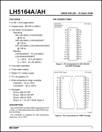 Click here to download LH5164AHN-10L Datasheet
