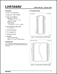 Click here to download LH5164AVT Datasheet