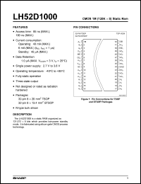 Click here to download LH52D1000T-10LL Datasheet