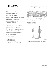 Click here to download LH6V4256T-10 Datasheet