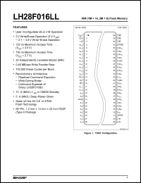 Click here to download LH28F016LL Datasheet