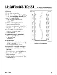 Click here to download LH28F040SUTD-Z4 Datasheet