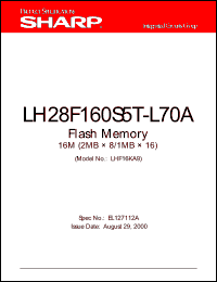 Click here to download LH28F160S5T-L70A Datasheet