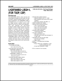 Click here to download LH28F800BGHRTL12 Datasheet