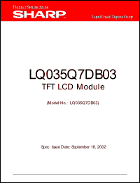 Click here to download LQ035Q7DB03 Datasheet