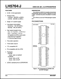 Click here to download LH5764-25 Datasheet