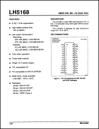 Click here to download LH5168HT10L Datasheet