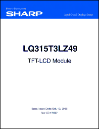 Click here to download LQ315T3LZ49 Datasheet