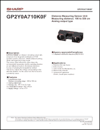 Click here to download GP2Y0A710K0F Datasheet