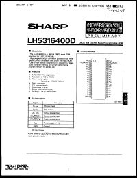 Click here to download LH5316400D Datasheet