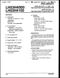 Click here to download LH53H4000TR80 Datasheet