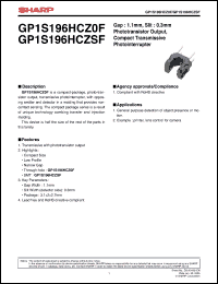 Click here to download GP1S196HCZSF Datasheet