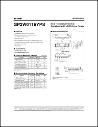 Click here to download GP2W0116YPS Datasheet