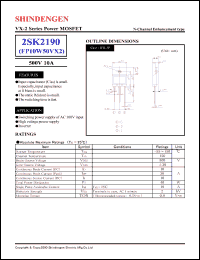 Click here to download 2SK2190 Datasheet