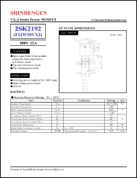 Click here to download 2SK2192 Datasheet