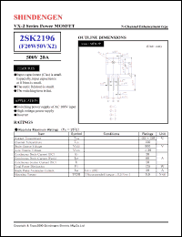 Click here to download 2SK2196 Datasheet