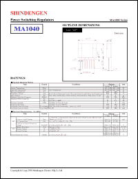 Click here to download MA1040 Datasheet