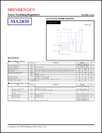 Click here to download MA2830 Datasheet
