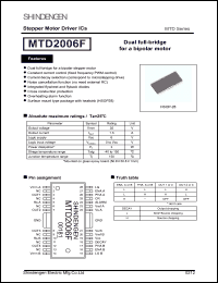 Click here to download MTD2006F Datasheet