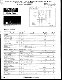 Click here to download 2SK1681 Datasheet