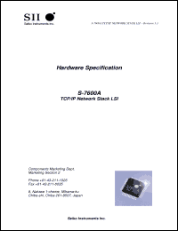 Click here to download S-7600A Datasheet