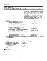 Click here to download S-8243AACFT-TB-G Datasheet