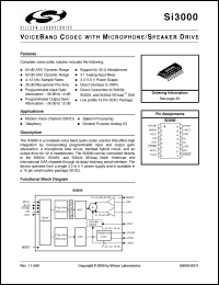 Click here to download Si3000-KS Datasheet