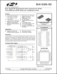 Click here to download Si4133G-XT2 Datasheet