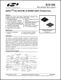 Click here to download Si5100-BC Datasheet