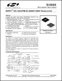 Click here to download Si5600-BC Datasheet