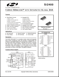 Click here to download Si2400 Datasheet