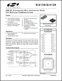 Click here to download SI4126 Datasheet