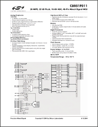 Click here to download C8051F011 Datasheet