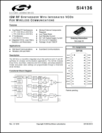 Click here to download SI4136 Datasheet