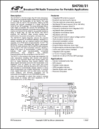 Click here to download SI4721 Datasheet