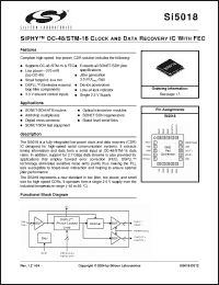 Click here to download SI5018-BM Datasheet